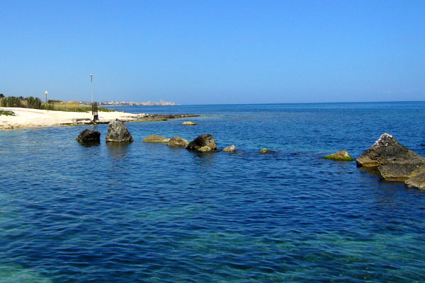 pláže na pobreží Bari